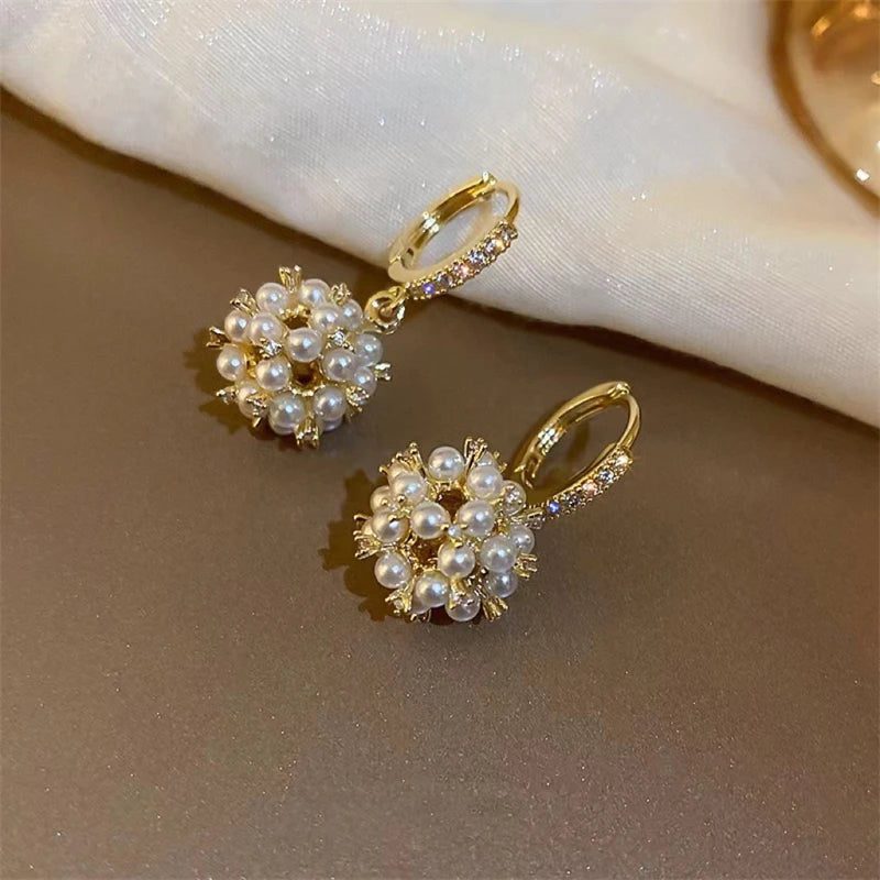 Luxury Pearl Bead Earrings for Women