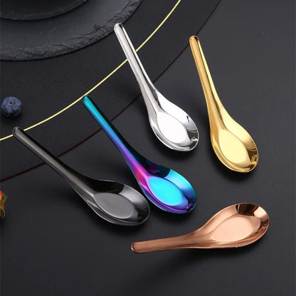 Large Capacity 304 Stainless Steel Soup Spoons