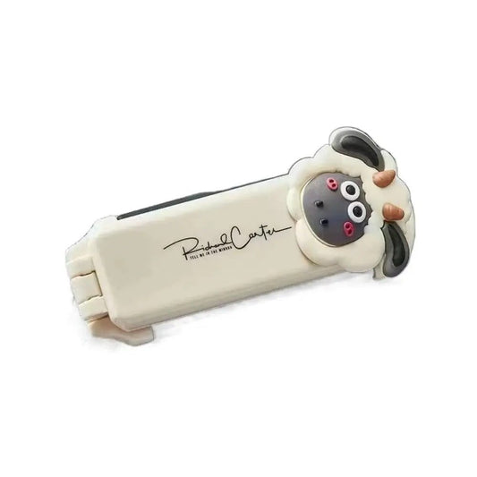 Portable Cartoon Hairbrush with Mirror for Travel