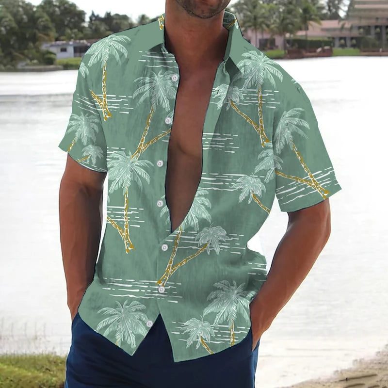 2024 Hawaiian Short Sleeve Shirt for Men