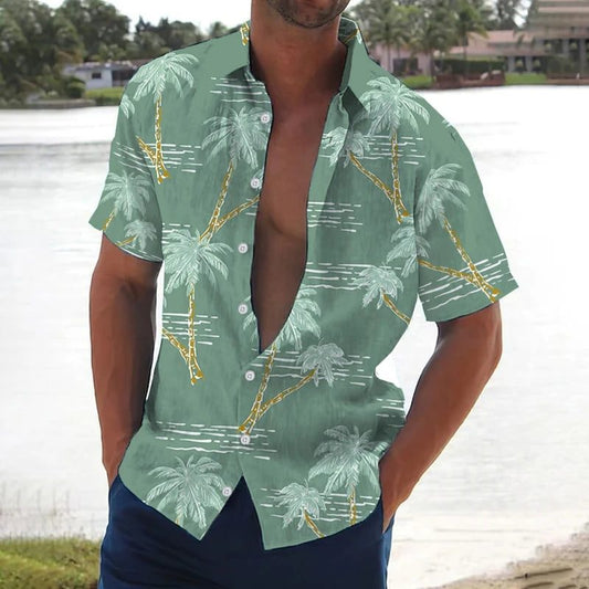 2024 Hawaiian Short Sleeve Shirt for Men