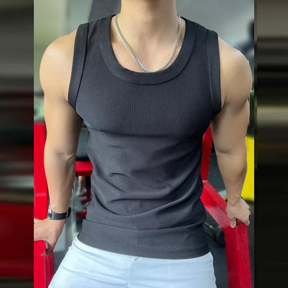 Men's Slim Fit Ribbed Tank Tops Summer