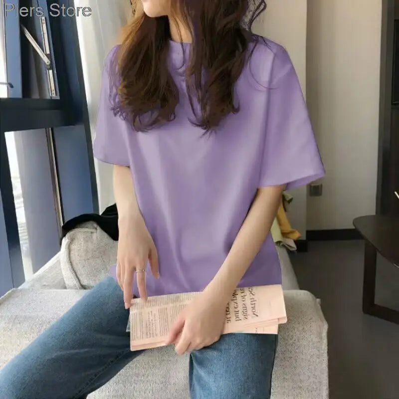 Trendy Oversized Cotton T-Shirts for Women