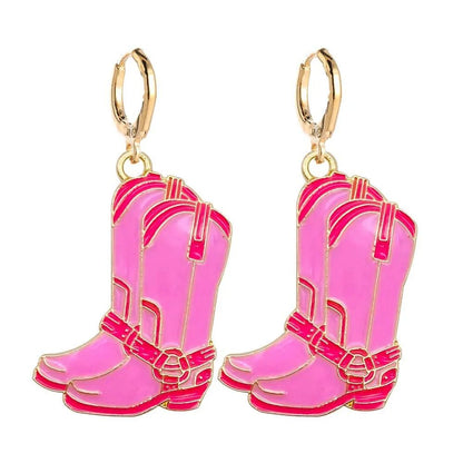 Trendy Western Cowboy Earrings for Beach Parties