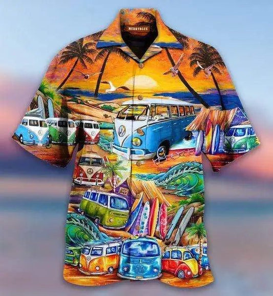 Trendy 3D Print Hawaiian Shirts for Men