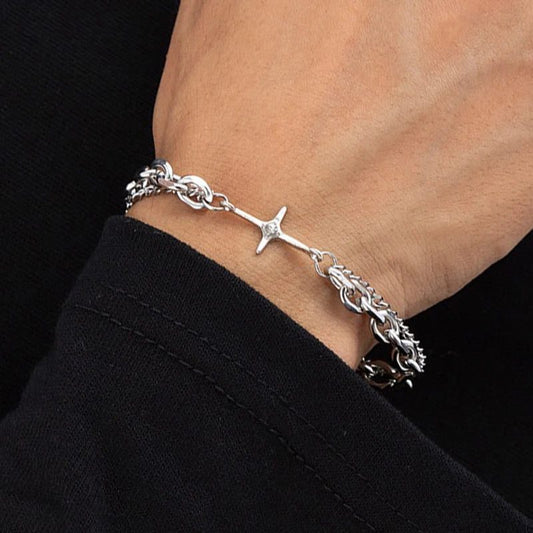 Y2K Vintage Star Multilayer Chain Bracelet