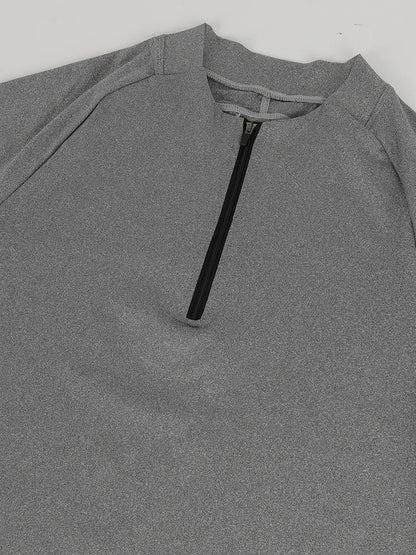 Men's Thermal Long Sleeve Zipper T-Shirt