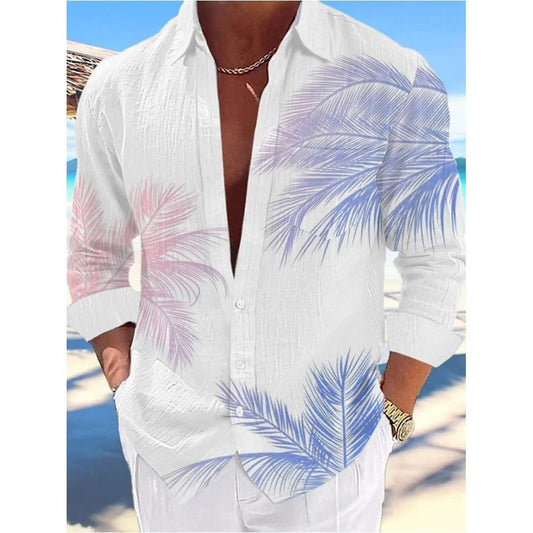 Men's 3D Print Hawaiian Casual Summer Shirt