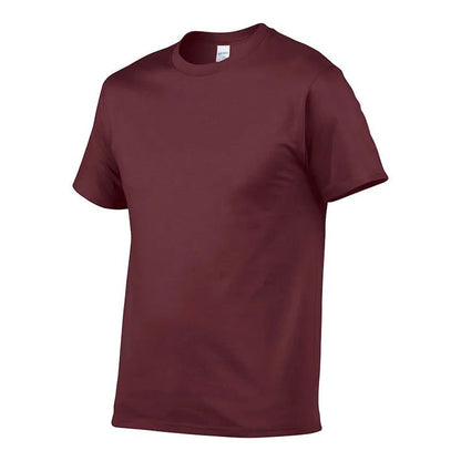 High Quality Men's Cotton Solid Color T-Shirt