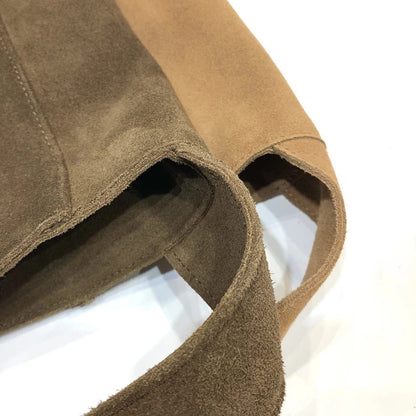 High-Quality Suede Leather Bucket Tote Bag