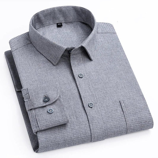 Men's Flannel Shirt: Soft Cotton Slim Fit
