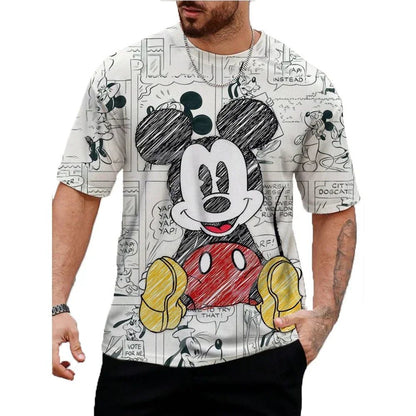 Men's Casual Mickey Mouse Summer T-Shirt
