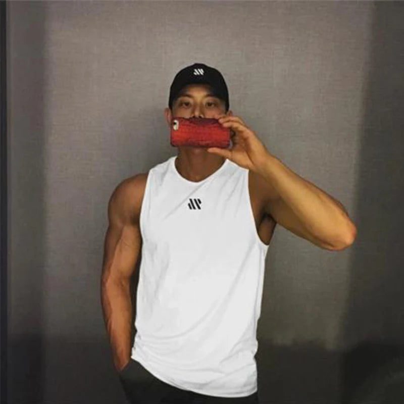 Men's Breathable Mesh Tank Top for Fitness