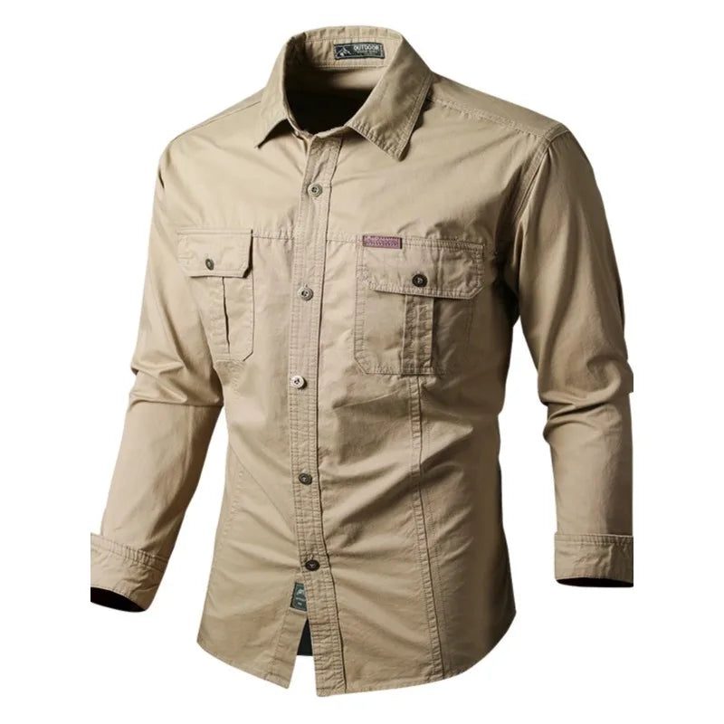 Elegant Long Sleeve Men's Linen Shirts