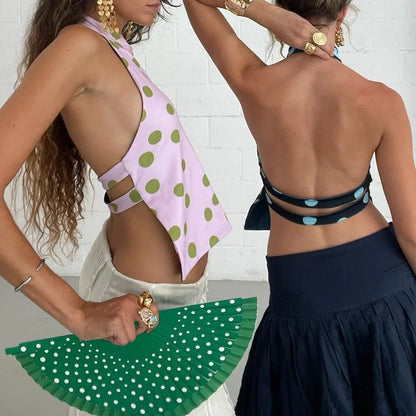 Women’s Halter Neck Crop Tops Summer