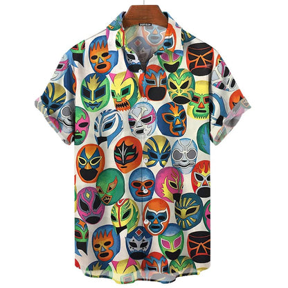 3D Printed Hawaiian Shirts for Men Summer