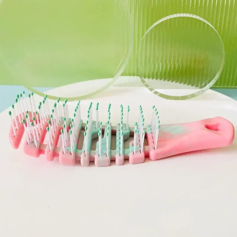 Gradient Hollow Out Hair Brush for Detangling