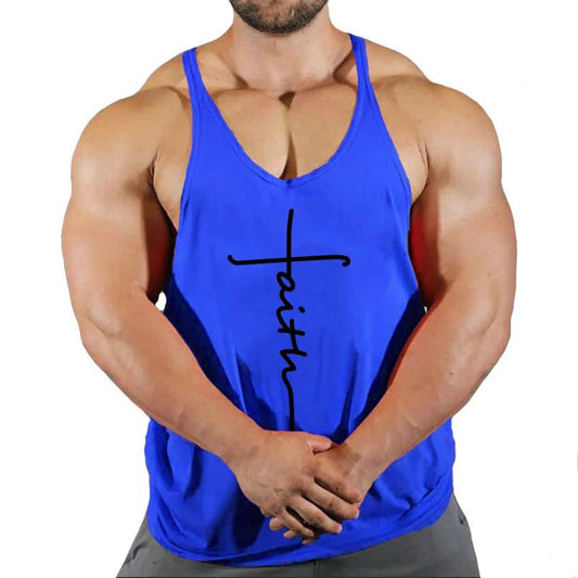 2024 Men's Cotton Gym Tank Tops
