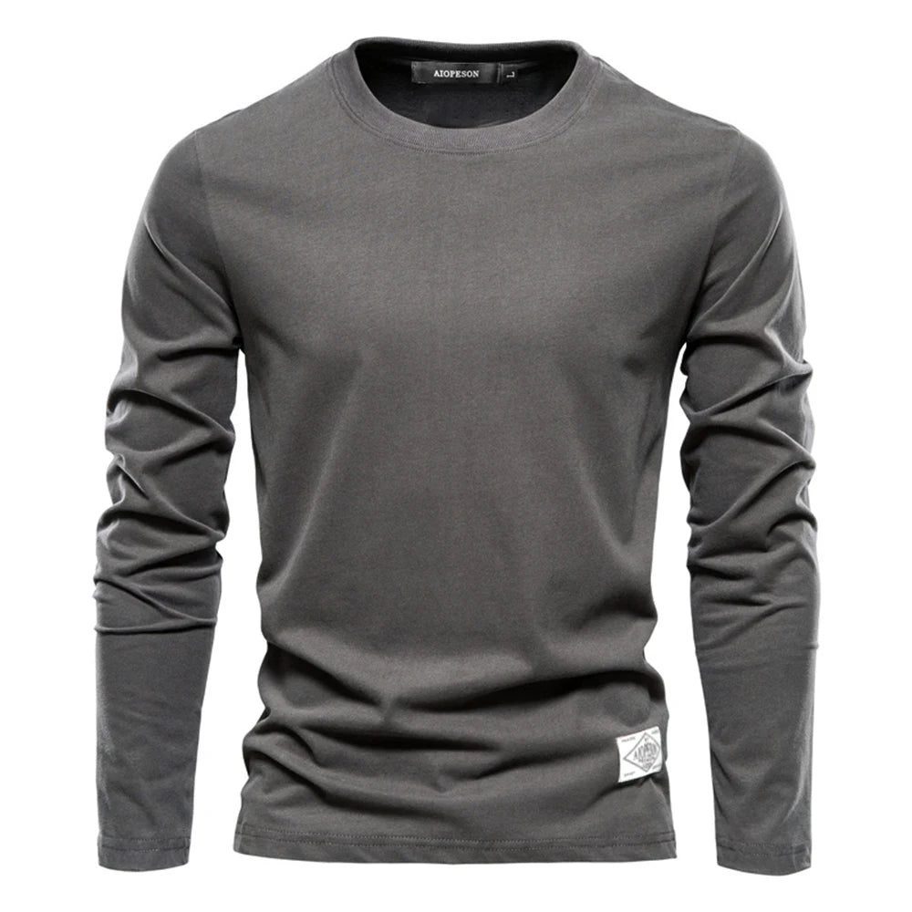 High-Quality Cotton Long Sleeve T-Shirt for Men