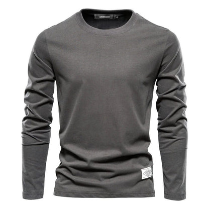 High-Quality Cotton Long Sleeve T-Shirt for Men