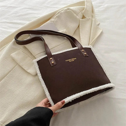 Large Capacity Suede Plush Shoulder Bag