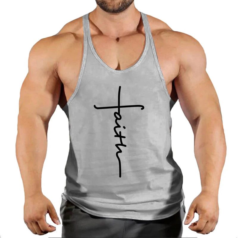 2024 Men's Cotton Gym Tank Tops