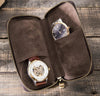 Chic Vintage Leather Watch Travel Case Storage