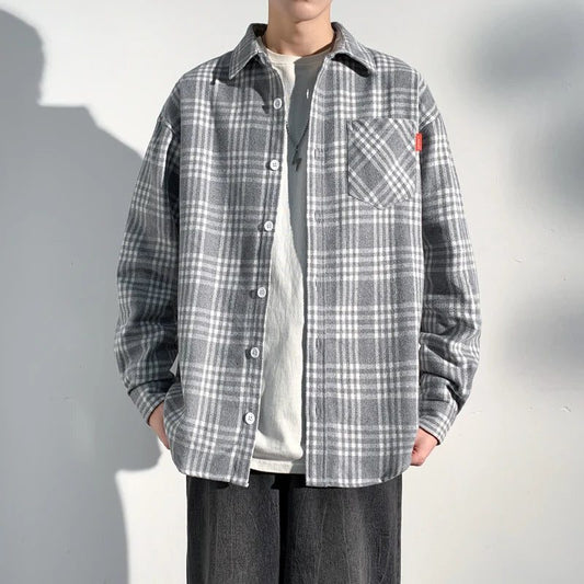 Plus Size Flannel Shirt for Men