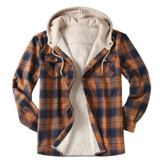 Men's Thick Warm Plaid Flannel Shirt