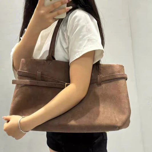 Luxury Vintage Faux Suede Tote Bags 2024