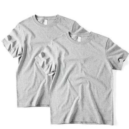 2pcs Cotton T-Shirts for Men and Women