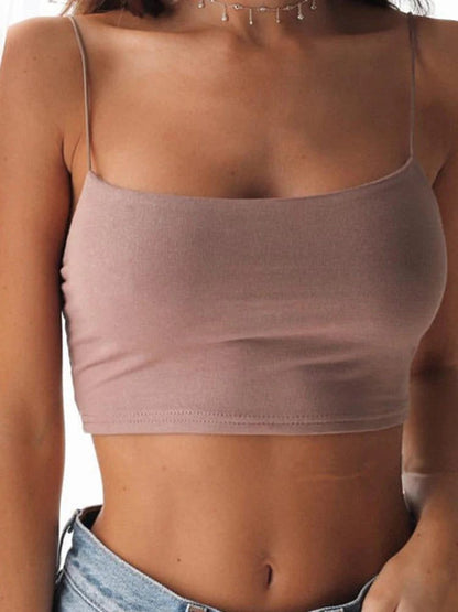 Black Halter Crop Top Women Summer