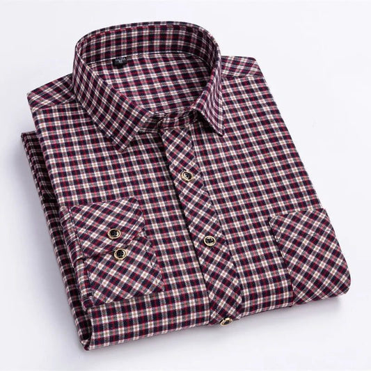 Men's Plus Size Plaid Flannel Shirt