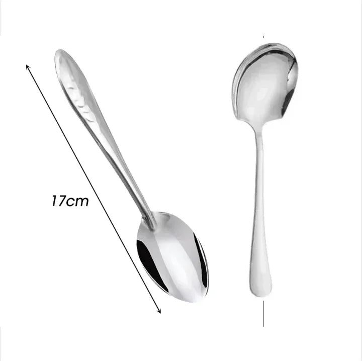 Large Stainless Steel Soup Spoons Long Handle