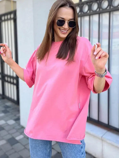 Trendy Oversized Cotton T-Shirts for Women