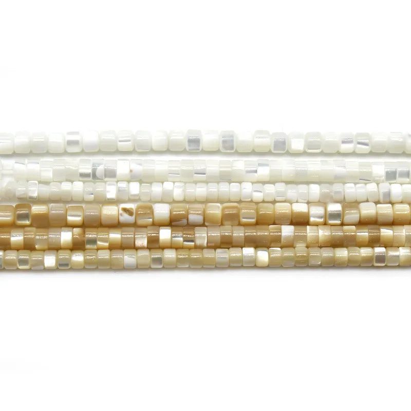 Natural Mother of Pearl Disc Beads for Jewelry