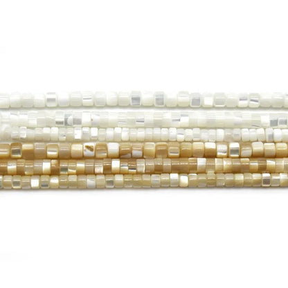Natural Mother of Pearl Disc Beads for Jewelry