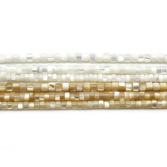 Natural Mother of Pearl Disc Beads for Jewelry