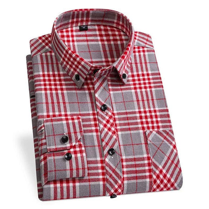 2024 Men's Plus Size Flannel Casual Shirts