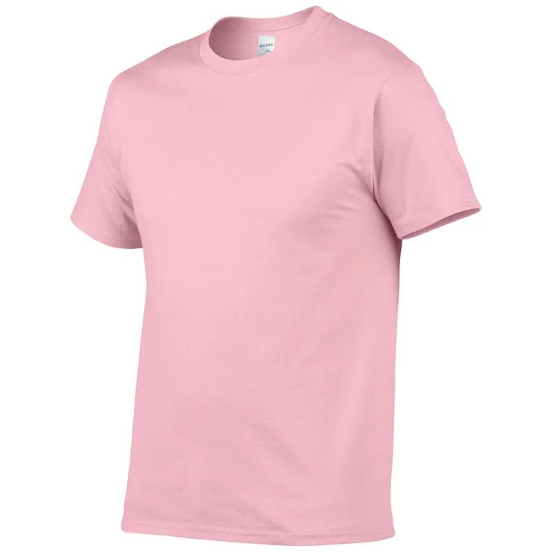 High Quality Men's Cotton Solid Color T-Shirt