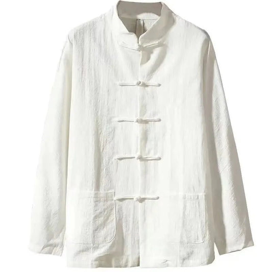 XXXL Plus Size Men's Linen Blouse Tops