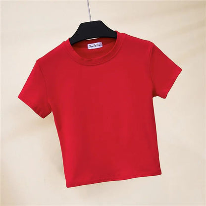 Trendy Cropped Cotton T-Shirts for Women