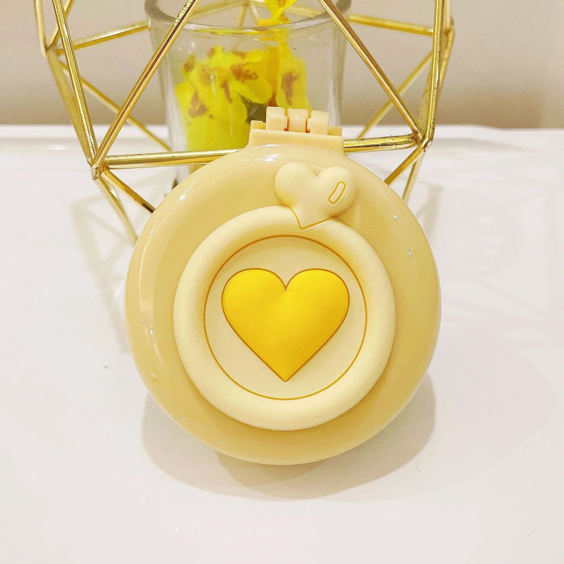 Portable Cartoon Folding Hair Brush with Mirror