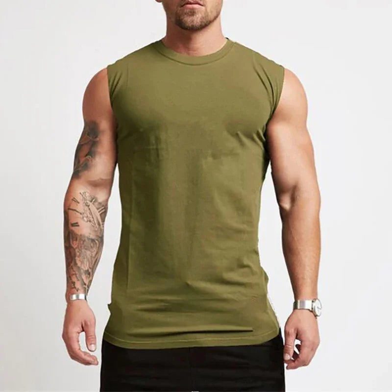 Men's Sleeveless Workout Tank Top for Bodybuilding