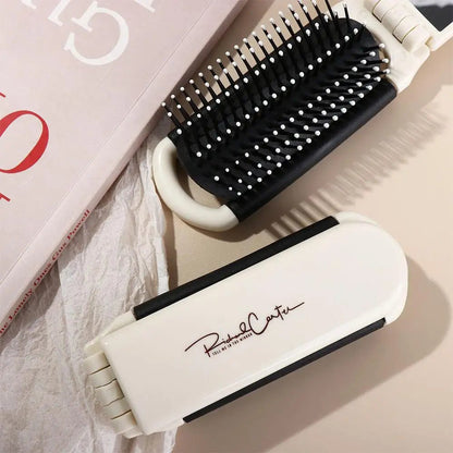Portable Cartoon Hairbrush with Mirror for Travel