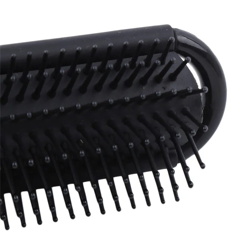 Portable Folding Travel Hair Comb with Mirror