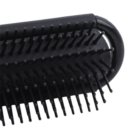 Portable Folding Travel Hair Comb with Mirror