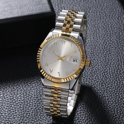 Unisex Baby Blue Mechanical Waterproof Wristwatch