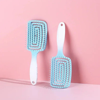 Gradient Color Detangling Comb for Curly Hair
