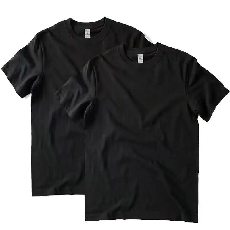 2pcs Cotton T-Shirts for Men and Women